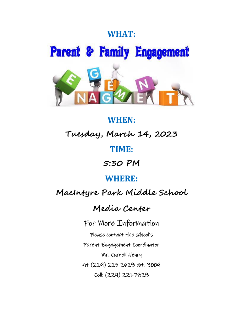 Parent  Engagement Meeting