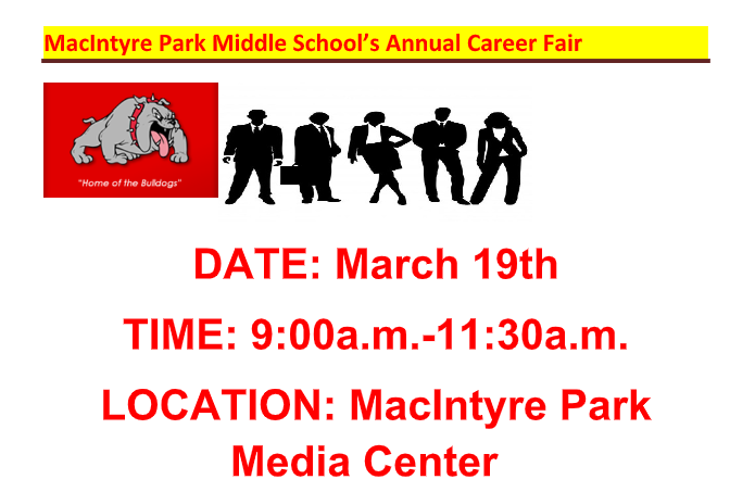 MPMS Career Fair - Thursday 3-19-2020 9-11:30 AM