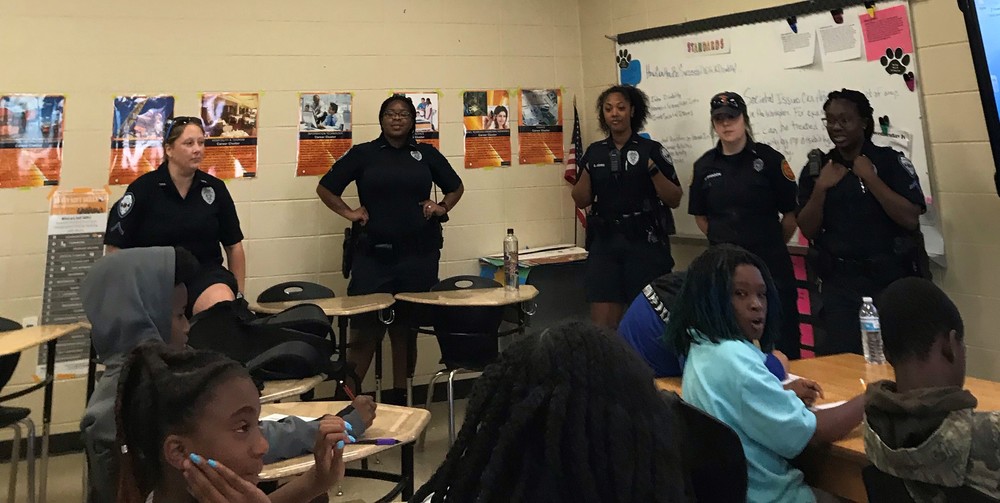 MPMS Career Class gets visit from Thomasville's Female Police Officers