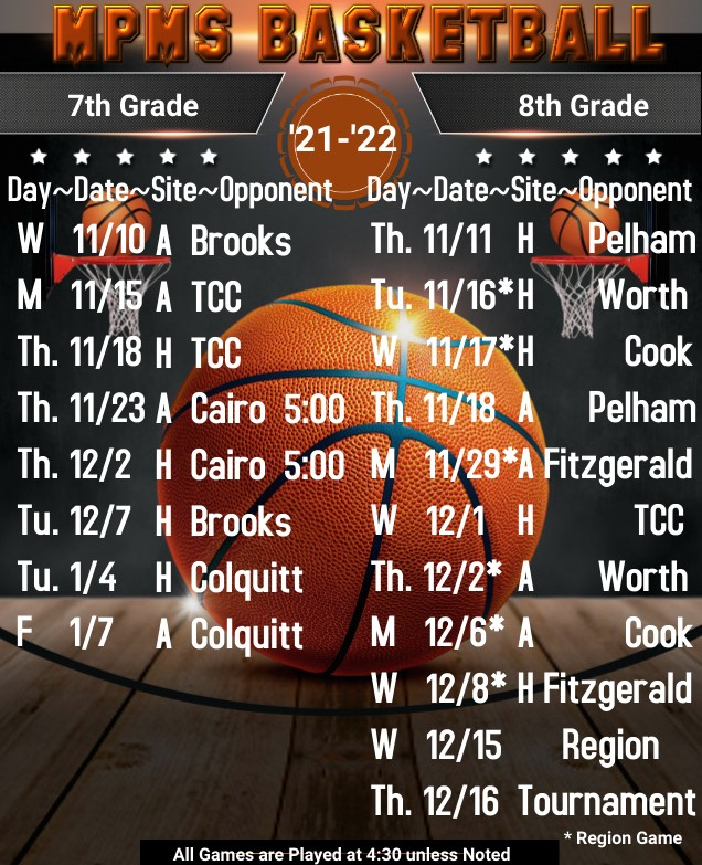 Basketball Schedule