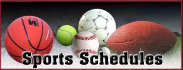Weekly Athletic Schedule