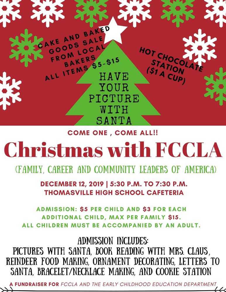 Christmas with FCCLA flyer