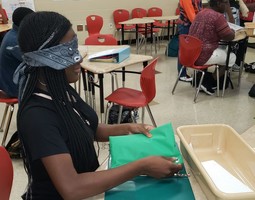 Mrs. Futch's AVID Students Practice Team Building