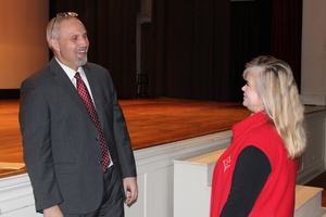 Faculty and Staff Meet Superintendent Wiggins