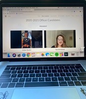 National Honor Society Preps for Virtual Officer Election