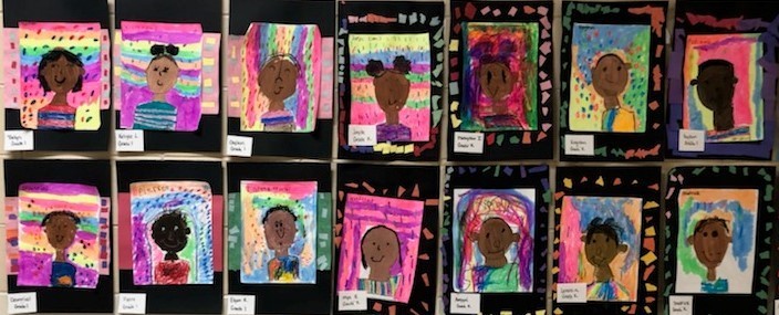 Ms. Groover's Art classes studied Black History.