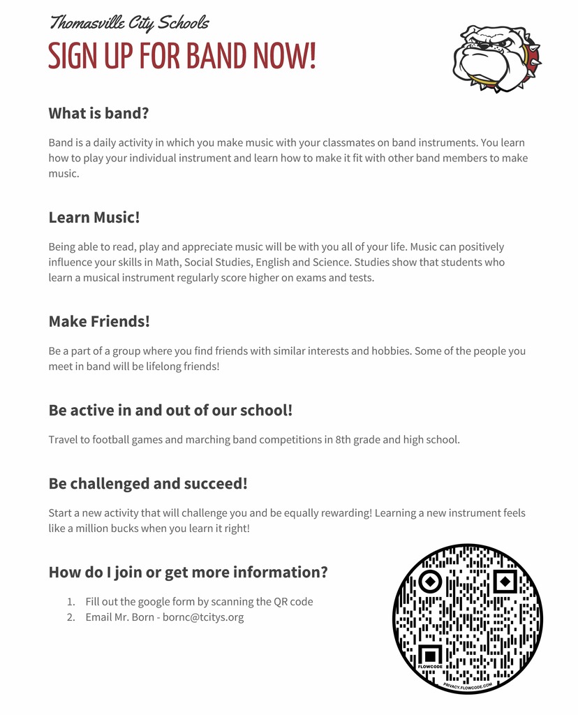 band recruitment letter