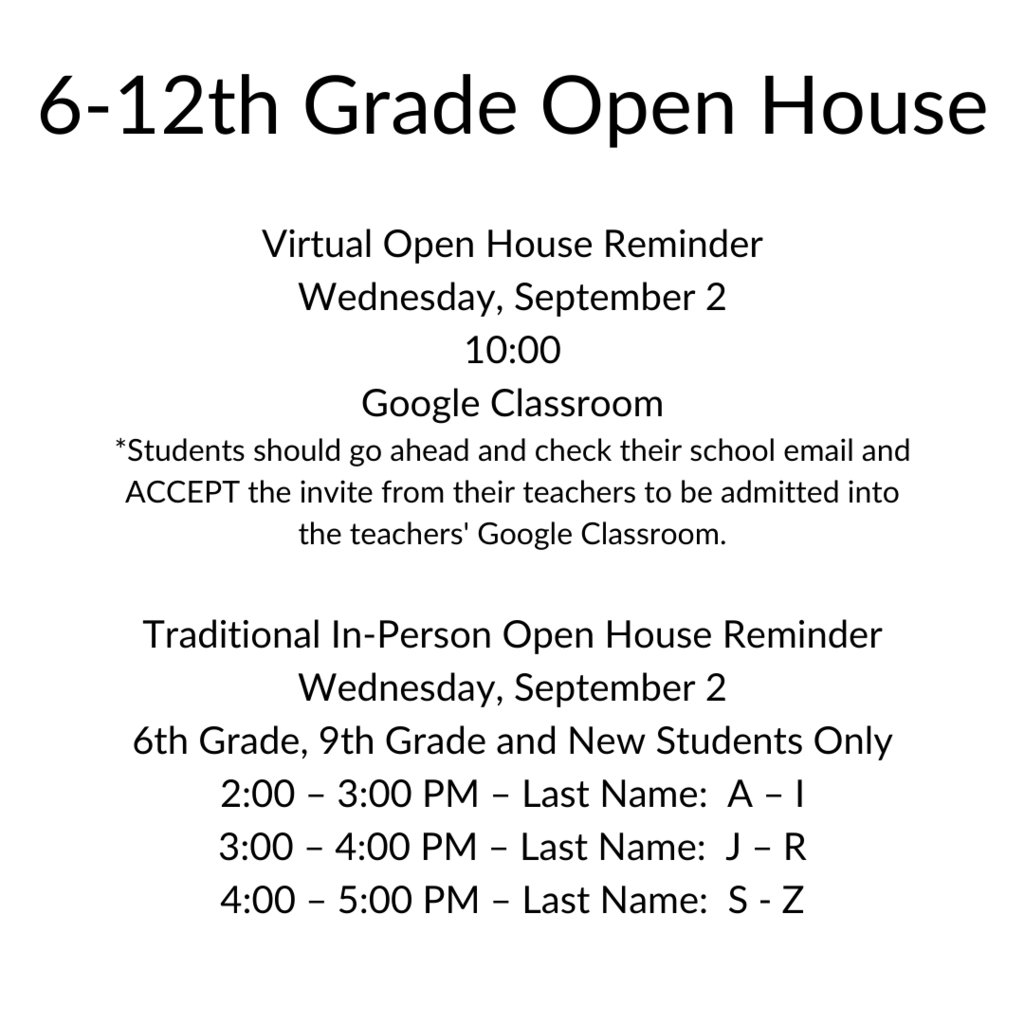6-12 Open House